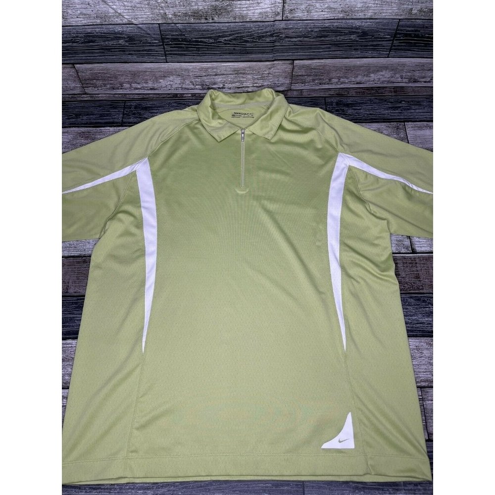 Nike Golf Fit Dry Mens Half 1/4 Zip Polo Shirt